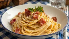 Pasta como en una trattoria romana: prepara una carbonara y sorpréndete